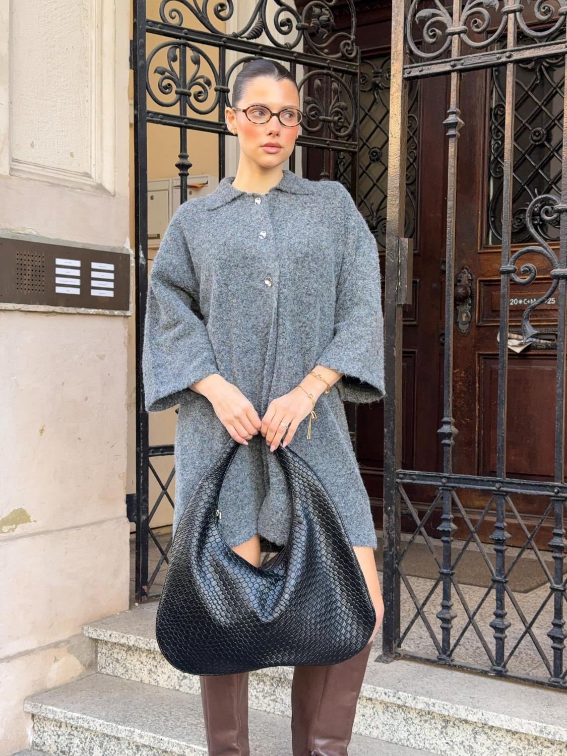 VILAURI Midi Dress - Medium Grey Melange - VERO MODA & VILA Bergvik